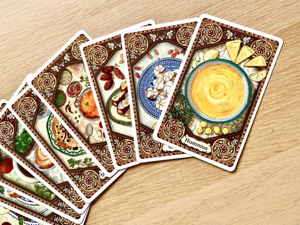 Mazzo di carte illustrate con ricette del progetto Carte in tavola.