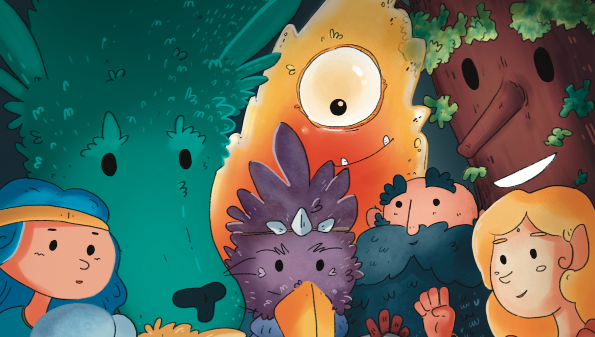 Dettaglio dell’illustrazione realizzata per il manifesto dell’evento SalsoLudix dedicato ai giochi da tavolo e di ruolo.