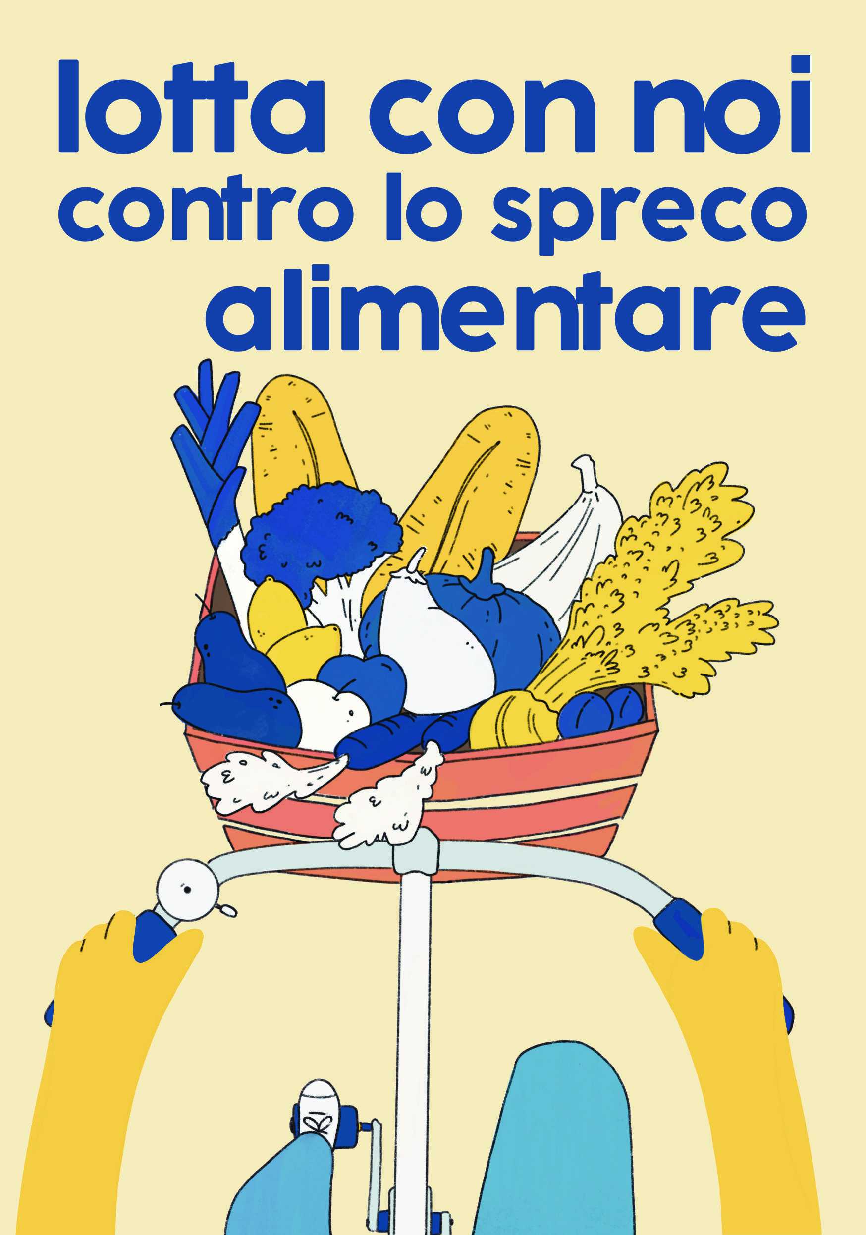 Illustrazione per la campagna di volontariato dell’associazione No Spreco contro lo spreco alimentare.
